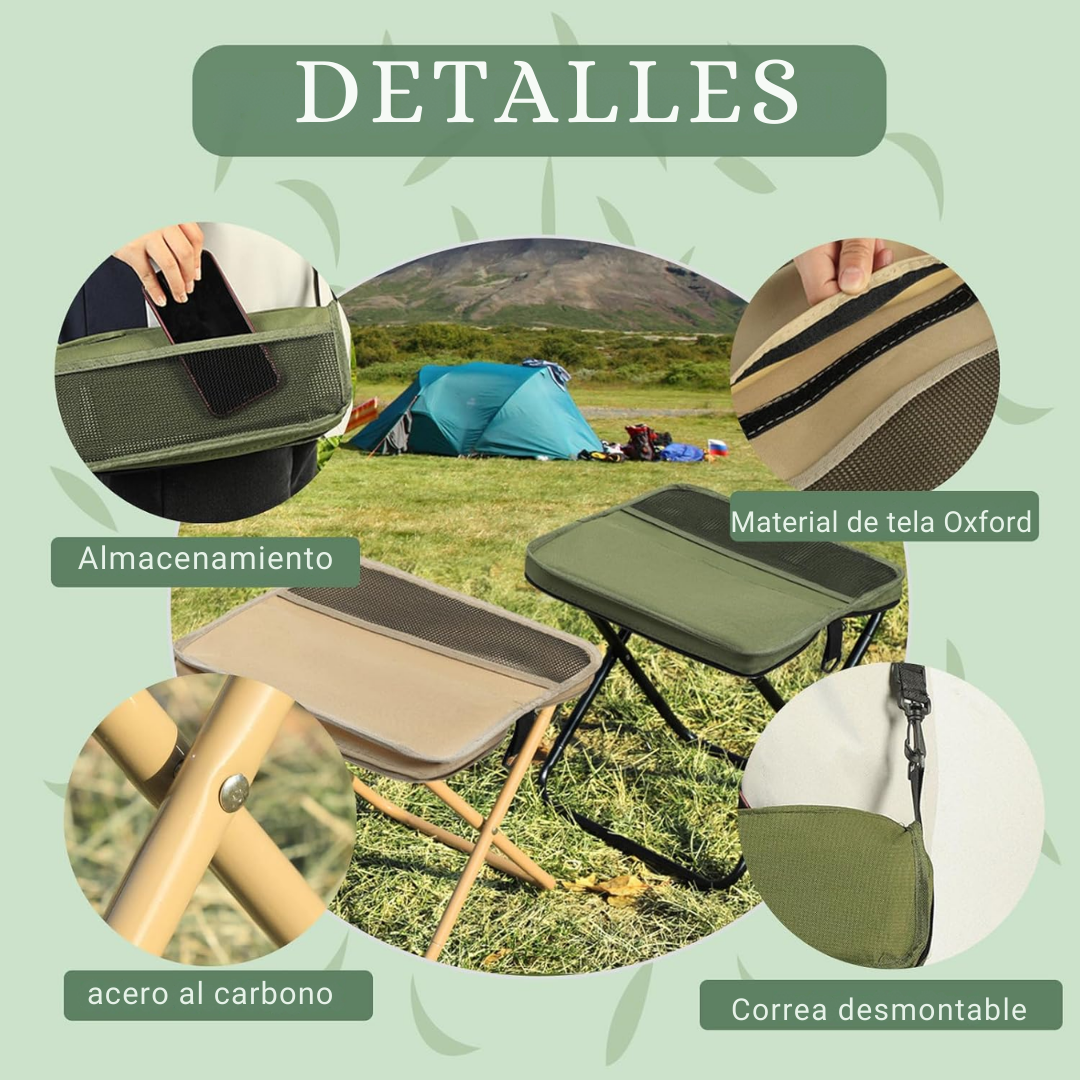 Bolso ligero convertible en silla de descanso