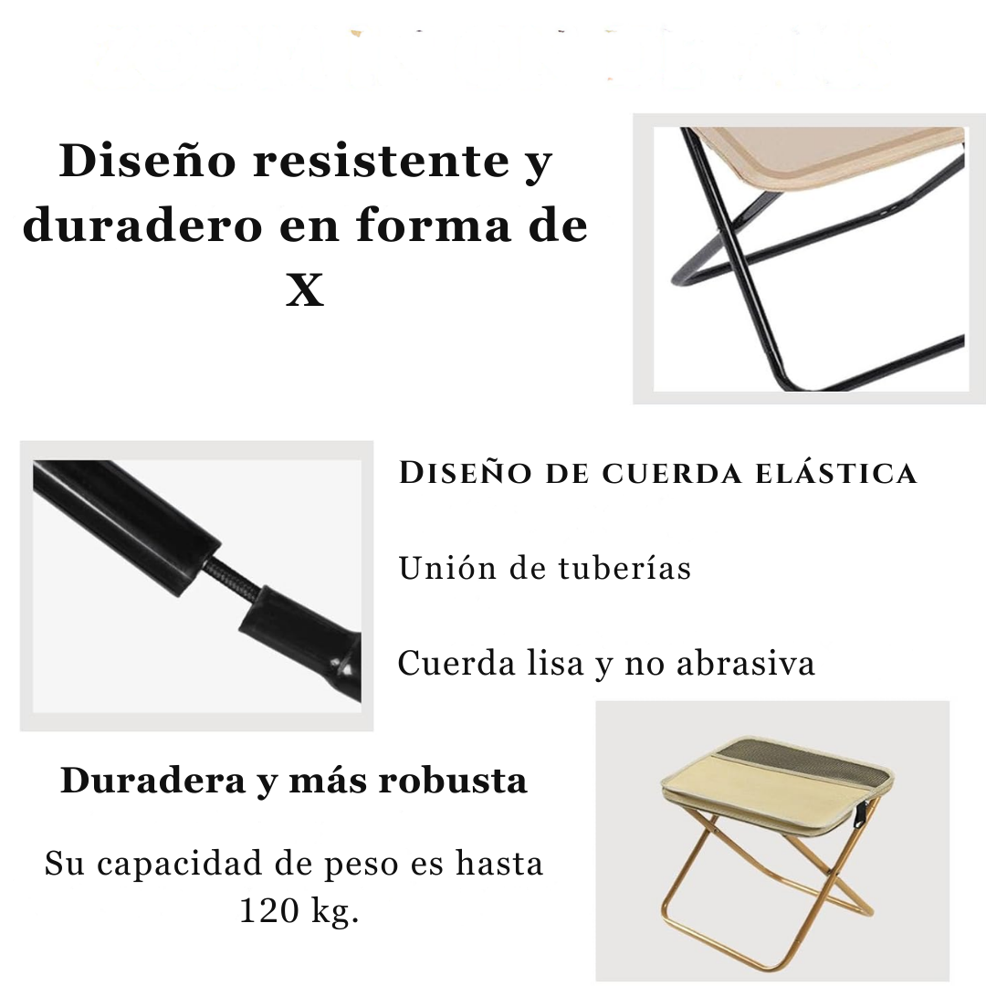 Bolso ligero convertible en silla de descanso